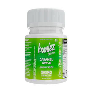 homiez botanicals tablets 500mg 10ct caramel apple new