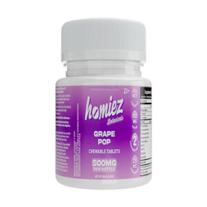 homiez botanicals tablets 500mg 10ct grape pop new