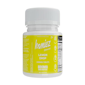 homiez botanicals tablets 500mg 10ct lemon drop new