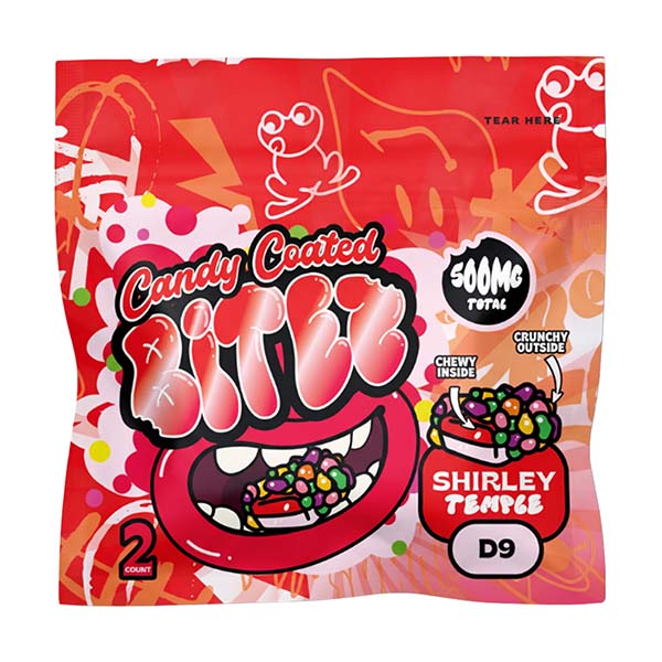 ocho extracts candy coated bitez 500mg 2ct gummies shirley temple