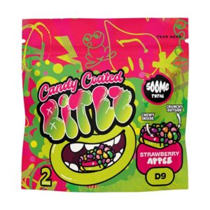 ocho extracts candy coated bitez 500mg 2ct gummies stawberry apple