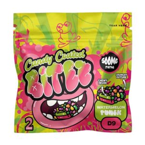 ocho extracts candy coated bitez 500mg 2ct gummies watermelon punch