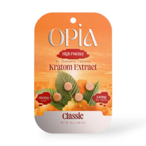opia high potency kratom tablets classic front