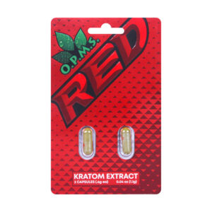 opms red kratom capsules 2ct