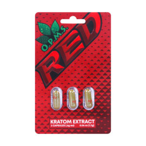 opms red kratom capsules 3ct
