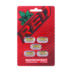 opms red kratom capsules 5ct