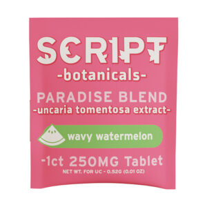 script botanicals cats claw 250mg tablets 1ct wavy watermelon