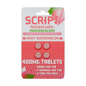 script botanicals cats claw 400mg tablets 4ct wavy watermelon