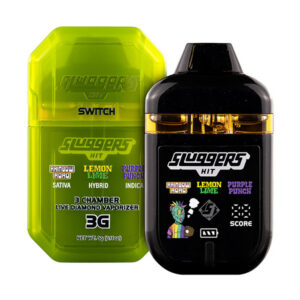 sluggers 3g disposable trio rainbow road lemon lime purple punch
