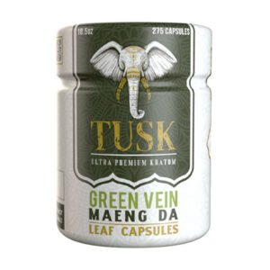 tusk kratom capsules 275ct green vein
