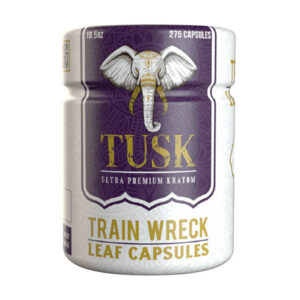 tusk kratom capsules 275ct train wreck