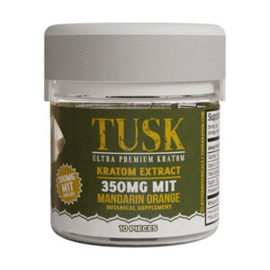 tusk kratom gummies 350mg 10ct mandarin orange