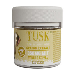 tusk kratom gummies 350mg 10ct vanilla coffee