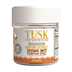 tusk kratom gummies 350mg 10ct pumpkin spice