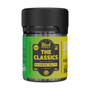black roses classics thca pre rolls 50ct rainbow belts
