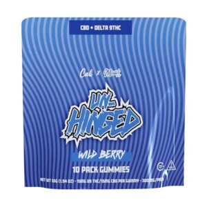 cali x maui labs unhinged d9 cbd gummies 300mg 10ct wild berry