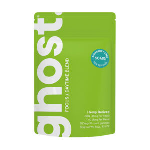 ghost 10ct gummies focus daytime raspberry lime