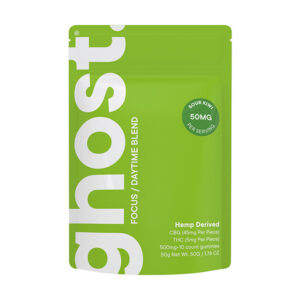 ghost 10ct gummies focus daytime sour kiwi