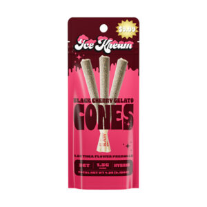 ice kream cones thca pre rolls 3ct black cherry gelato