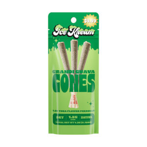 ice kream cones thca pre rolls 3ct grandi guava