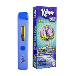 kream triple lotus blend disposable grape burst